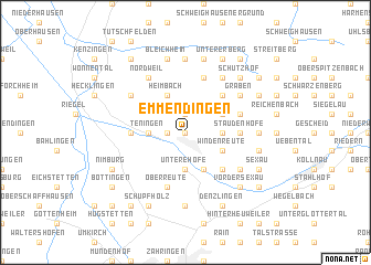map of Emmendingen