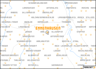 map of Emmenhausen