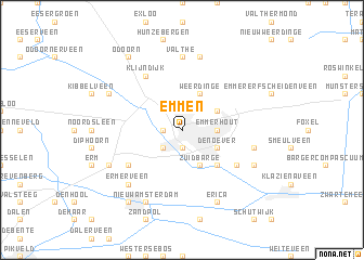 map of Emmen