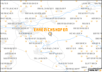 map of Emmerichshofen