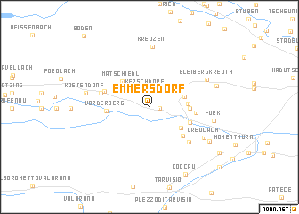 map of Emmersdorf