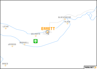 map of Emmett