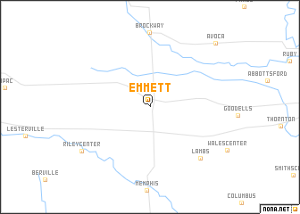 map of Emmett