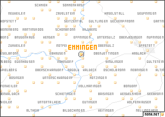 map of Emmingen