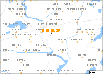 map of Emmislöv