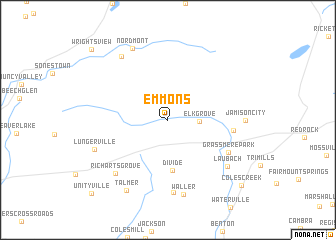 map of Emmons