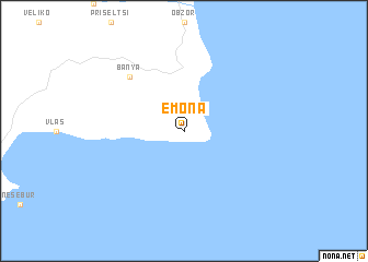 map of Emona