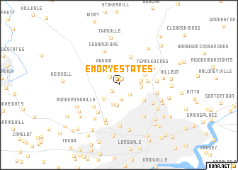 map of Emory Estates