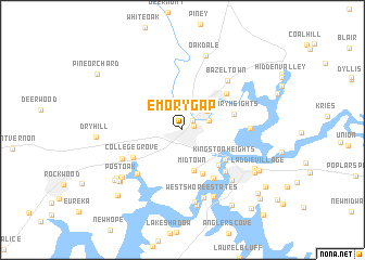 map of Emory Gap