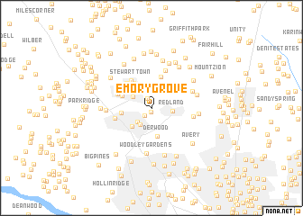 map of Emory Grove