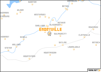 map of Emoryville