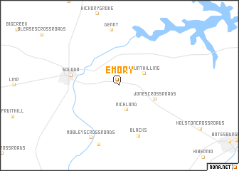 map of Emory