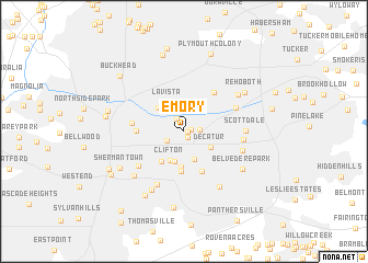 map of Emory