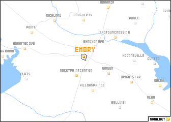 map of Emory