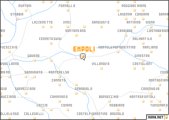 map of Empoli
