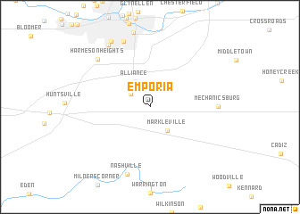 map of Emporia