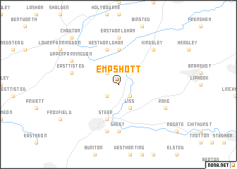 map of Empshott