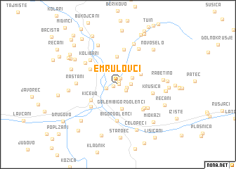 map of Emrulovci