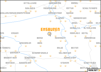 map of Emsbüren