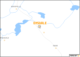 map of Emsdale