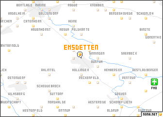 map of Emsdetten