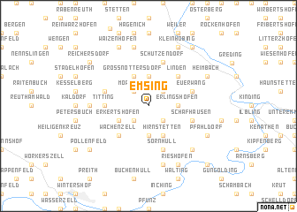 map of Emsing