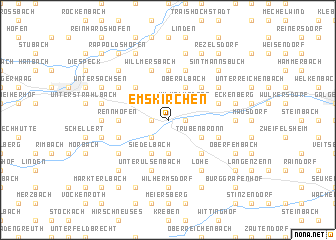 map of Emskirchen