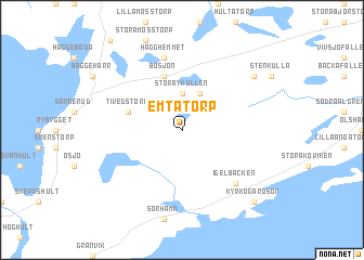 map of Emtatorp