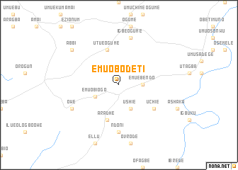 map of Emu Obodeti