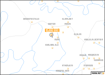 map of eMxaxa