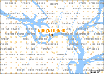 map of Enāyetnagar