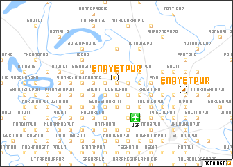 map of Enāyetpur