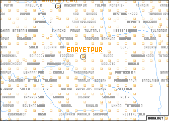 map of Enāyetpur