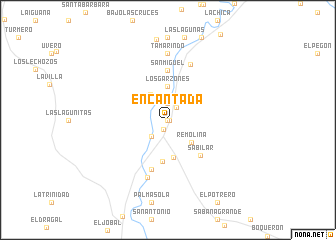 map of Encantada