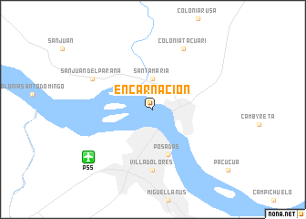 map of Encarnación