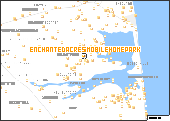 map of Enchanted Acres Mobile Home Park