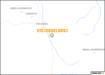 map of Encino de la Paz