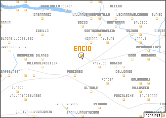 map of Encío