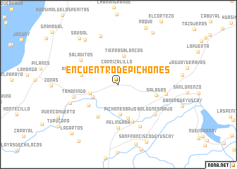 map of Encuentro de Pichones