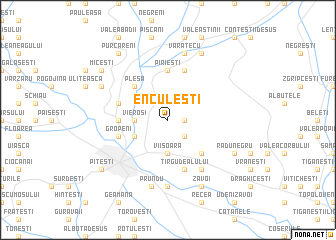 map of Enculeşti