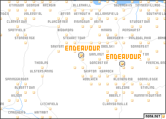 map of Endeavour