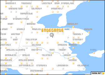 map of Endegårde