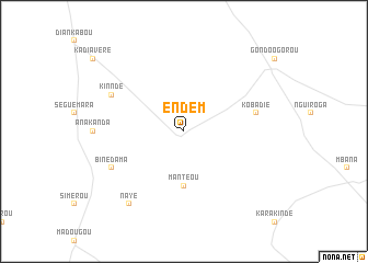 map of Endèm