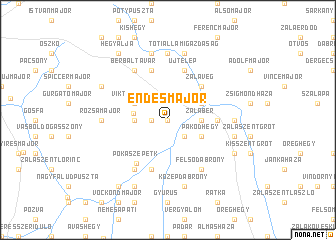 map of Endesmajor