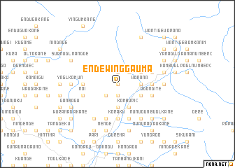 map of Endewinggauma