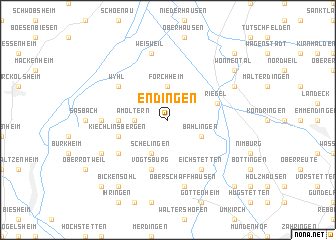 map of Endingen
