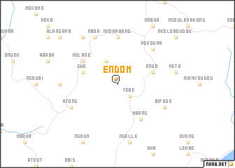 map of Endom