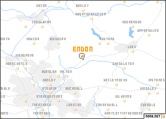 map of Endon