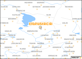 map of Endriuškaičiai