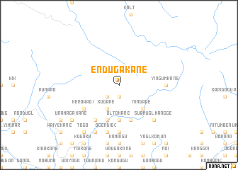 map of Endugakane